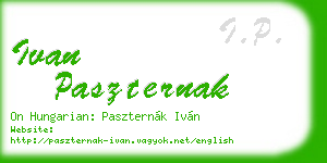 ivan paszternak business card